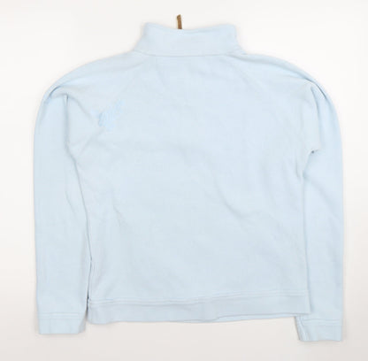Regatta Women's Light Blue 1/2 Zip Pullover Sweatshirt Size 10