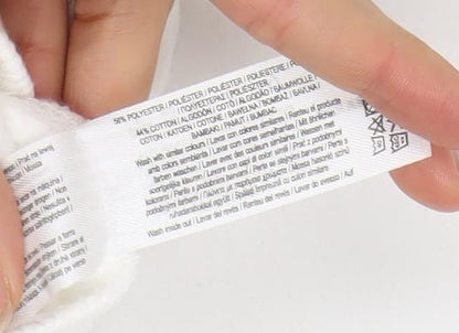 Primark Women White Katsushika Hokusai Graphic Sweatshirt XS