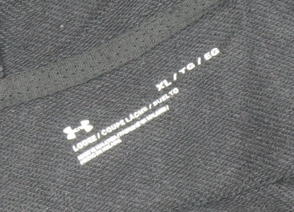 Under Armour Men’s Black Full Zip Hoodie XL Project Rock Iron Paradise