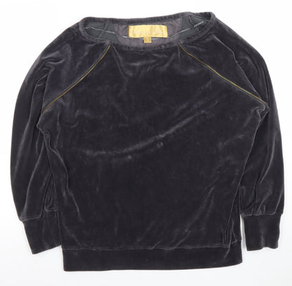 Womens UK Size S Minnie Rose Black Pullover Sweatshirt