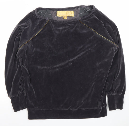 Womens UK Size S Minnie Rose Black Pullover Sweatshirt