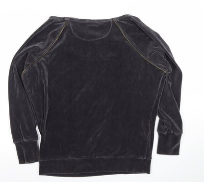 Womens UK Size S Minnie Rose Black Pullover Sweatshirt