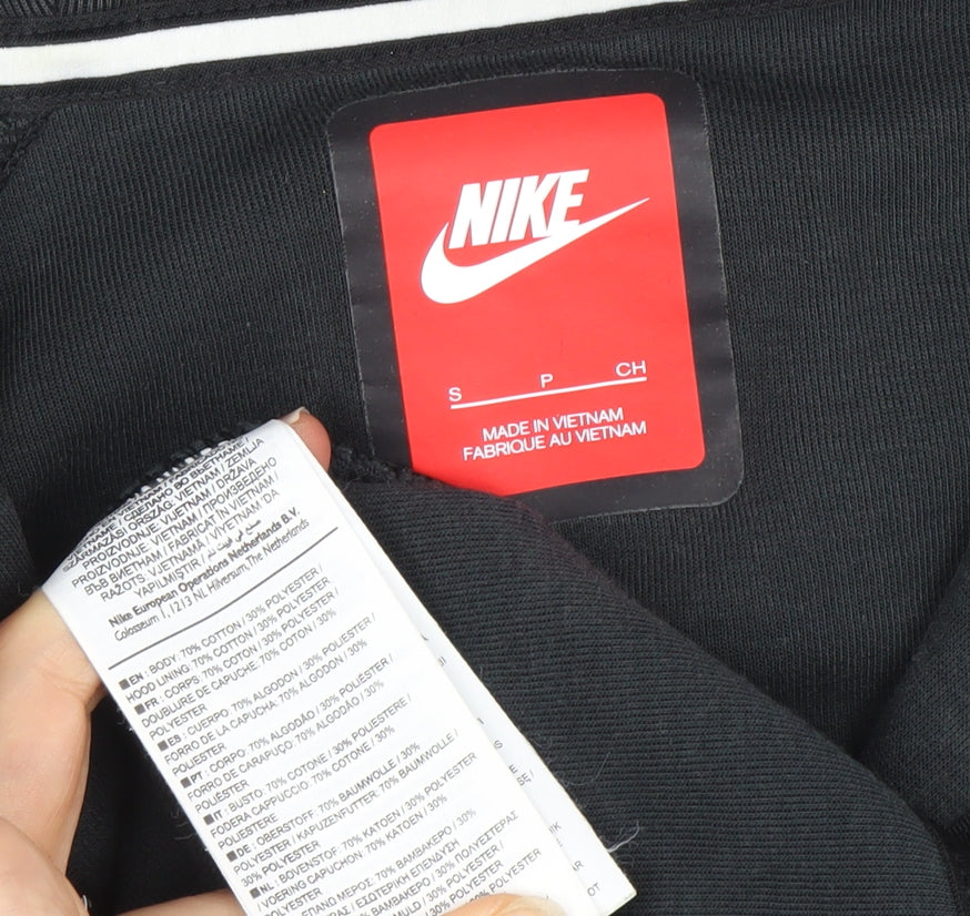 Mens UK Size S Nike Black Full Zip Hoodie