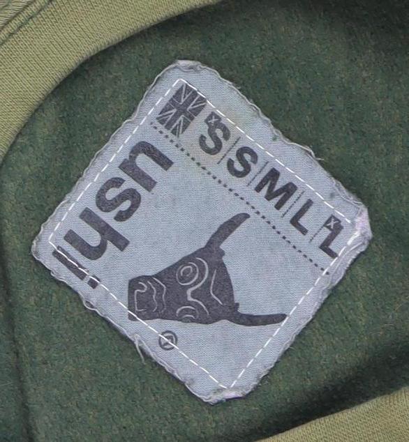 Ushi Mens Green Cotton Crew Neck Sweatshirt Size L