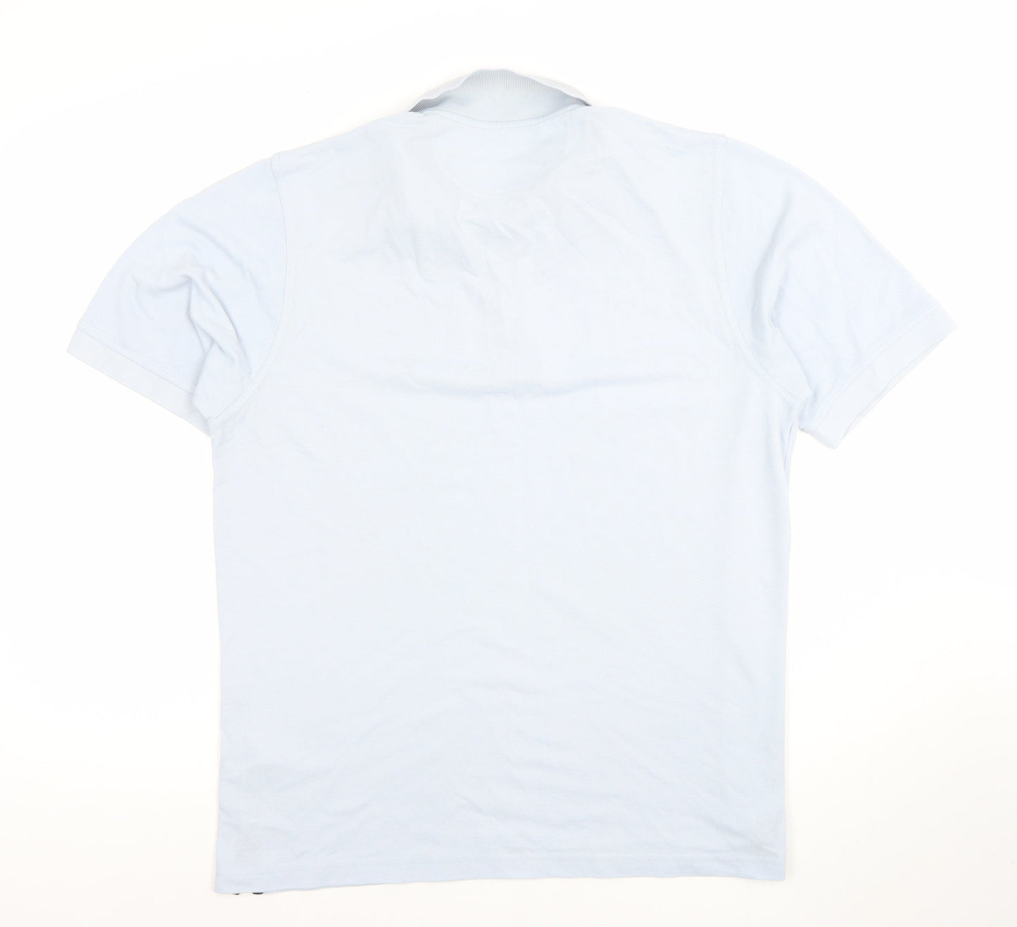 Farah Weekend Men's Light Blue Polo Shirt L Regular Fit Cotton