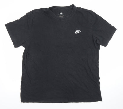 Nike Men's Black XL Crew Neck Cotton Sports T-Shirt