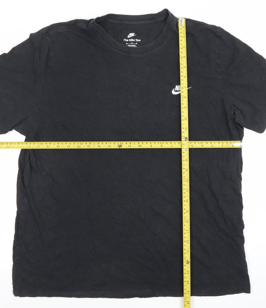 Nike Men's Black XL Crew Neck Cotton Sports T-Shirt
