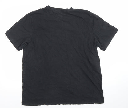 Nike Men's Black XL Crew Neck Cotton Sports T-Shirt