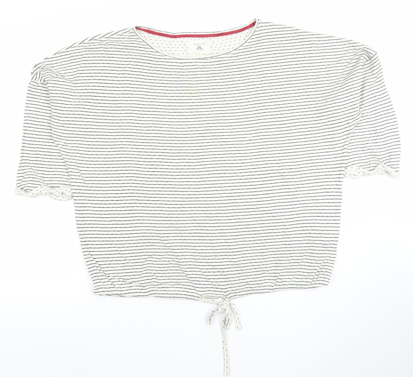Womens UK Size L Aeropostale White Cropped T-Shirt