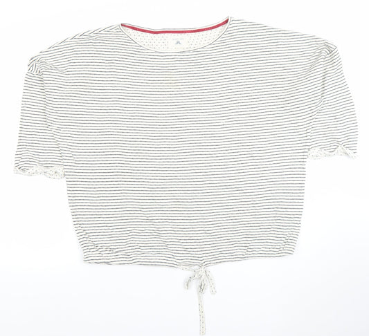 Womens UK Size L Aeropostale White Cropped T-Shirt