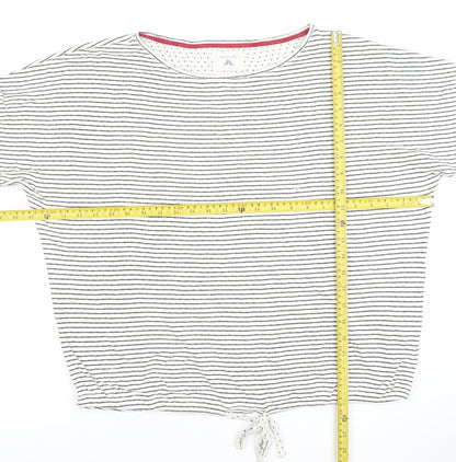 Womens UK Size L Aeropostale White Cropped T-Shirt