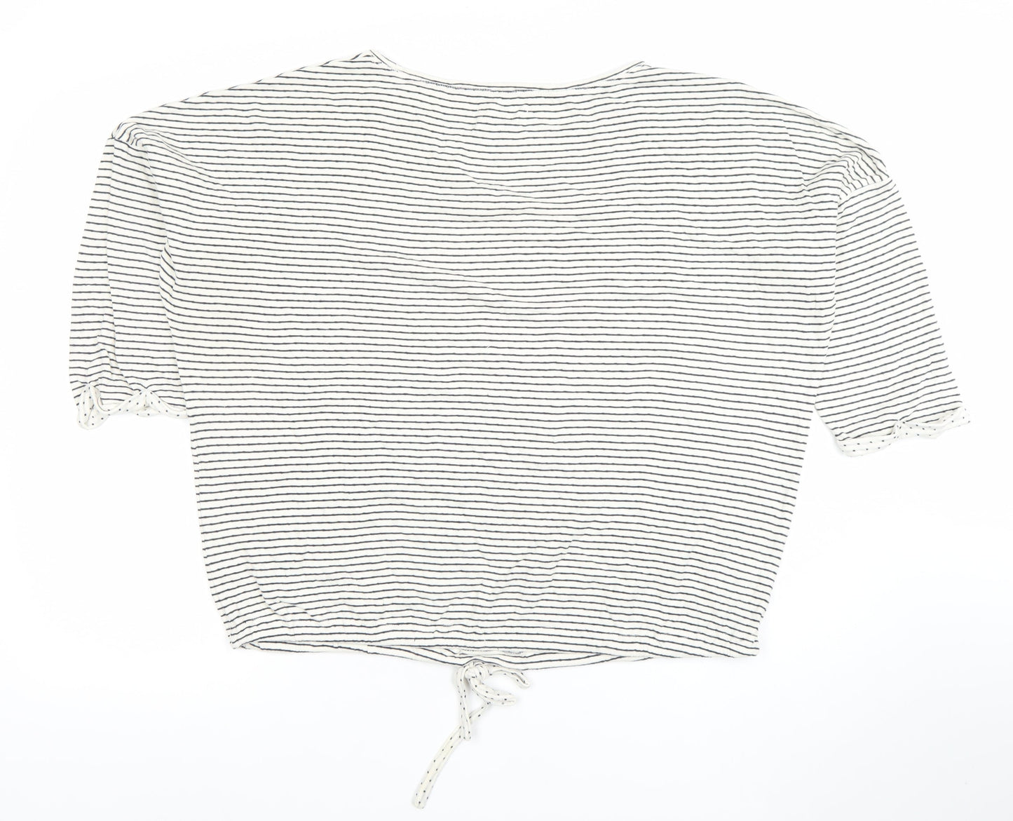 Womens UK Size L Aeropostale White Cropped T-Shirt