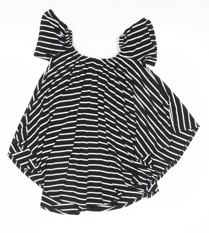 Womens UK Size 8 Boohoo Black Camisole Blouse