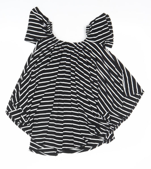 Womens UK Size 8 Boohoo Black Camisole Blouse