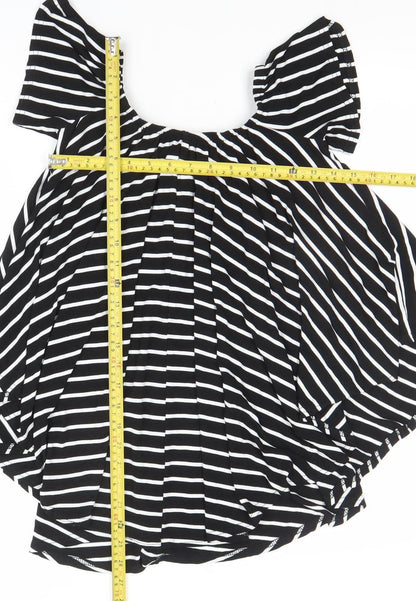 Womens UK Size 8 Boohoo Black Camisole Blouse