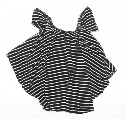 Womens UK Size 8 Boohoo Black Camisole Blouse