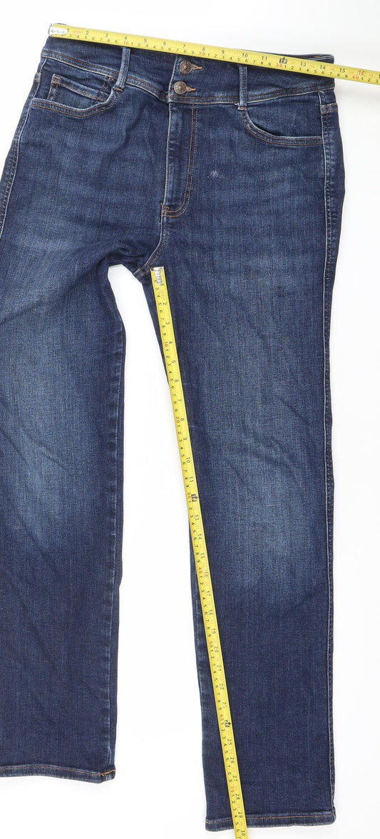 Very Women’s Blue Straight Leg Stretch Jeans Size 24 Plus Denim