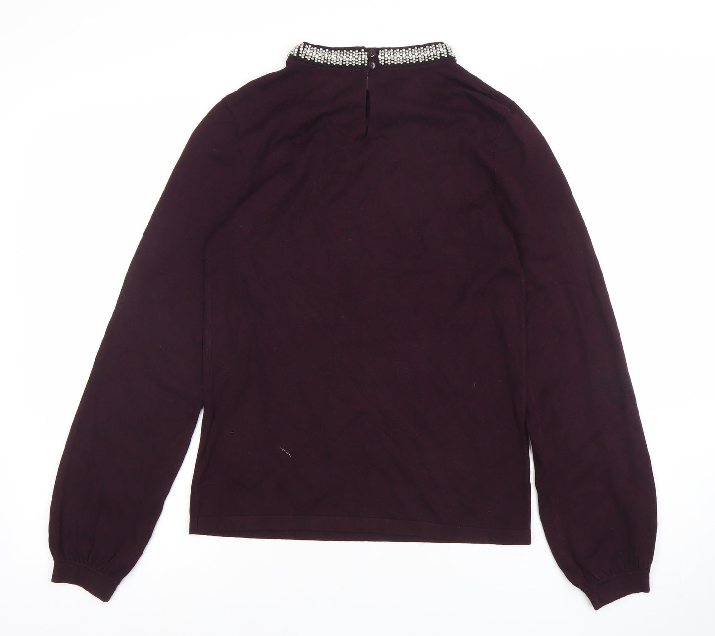 Womens UK Size 12 Warehouse Purple Basic Blouse