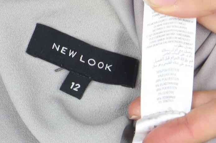 New Look Women's Grey Belted Sleeveless Waistcoat Size 12