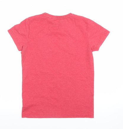 Next Boys Red Minecraft T-Shirt 11 Years Graphic Print Short Sleeve