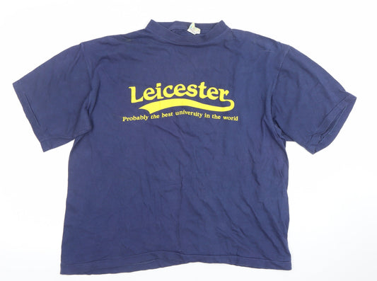 Womens UK Size L TeeJays Blue Basic T-Shirt
