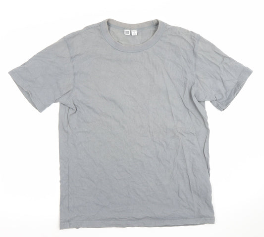 Uniqlo U Men's Grey Short Sleeve Crew Neck Cotton T-Shirt M