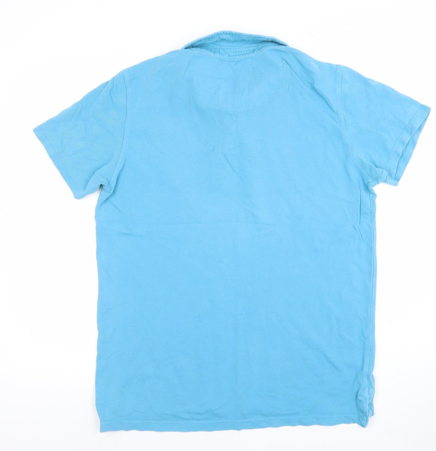 Broadbents & Boothroyds Men's Blue Cotton Polo Shirt M Regular Fit