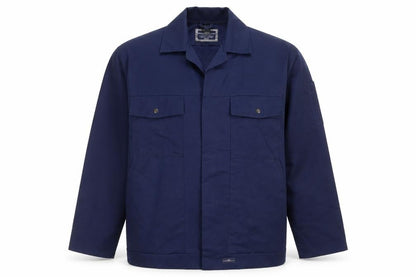 Work King Men’s Blue Long Sleeve Button-Up Workwear Shirt Size M