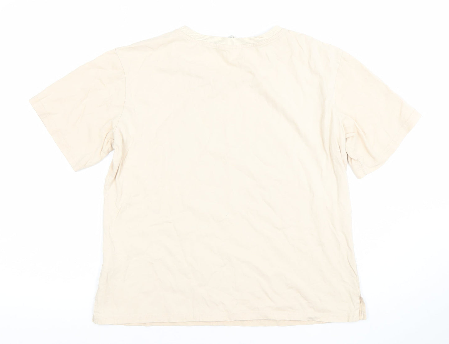 Womens UK Size M PINKSEA Beige Basic T-Shirt