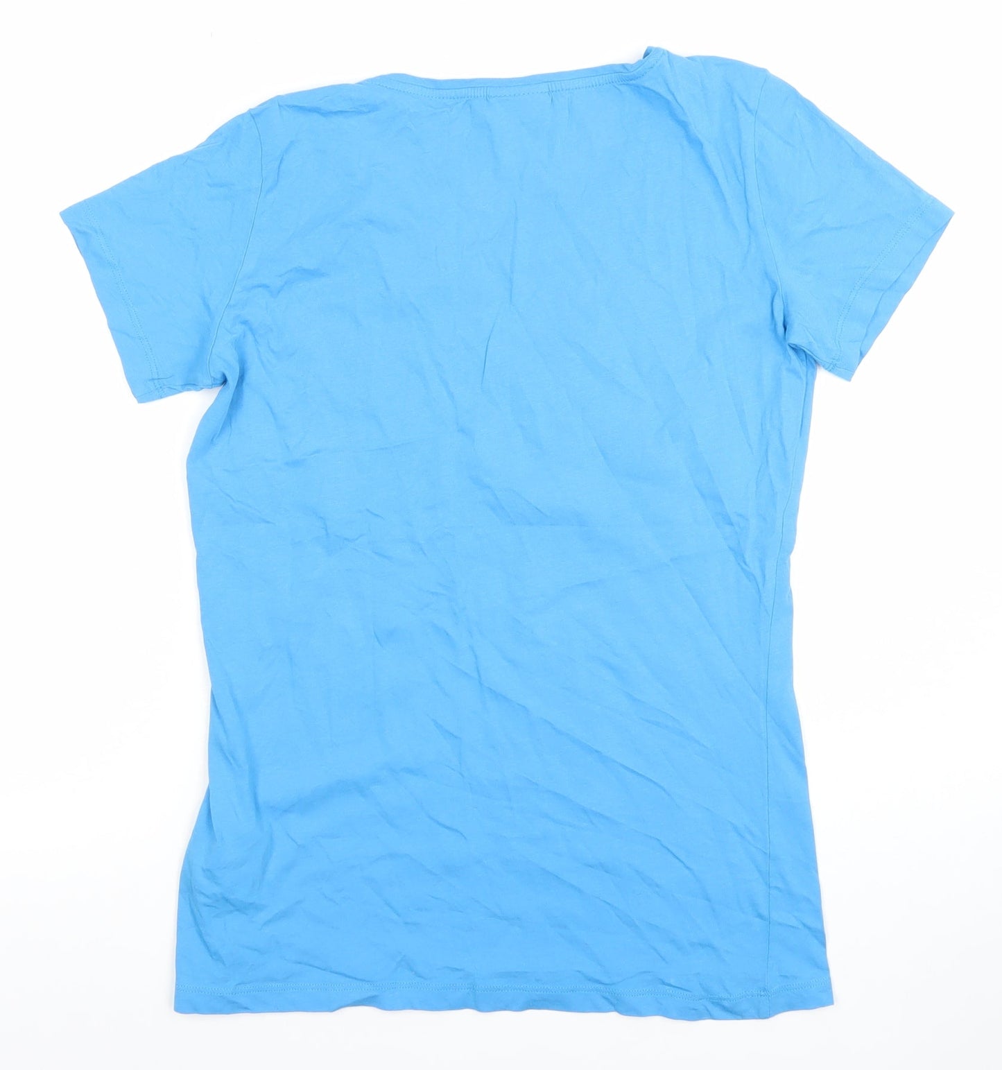 Womens UK Size M Napapijri Blue Basic T-Shirt