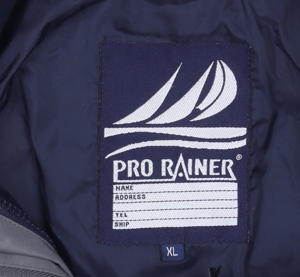 Mens UK Size XL Pro Rainer Grey Rain Coat