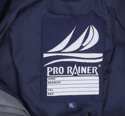 Mens UK Size XL Pro Rainer Grey Rain Coat