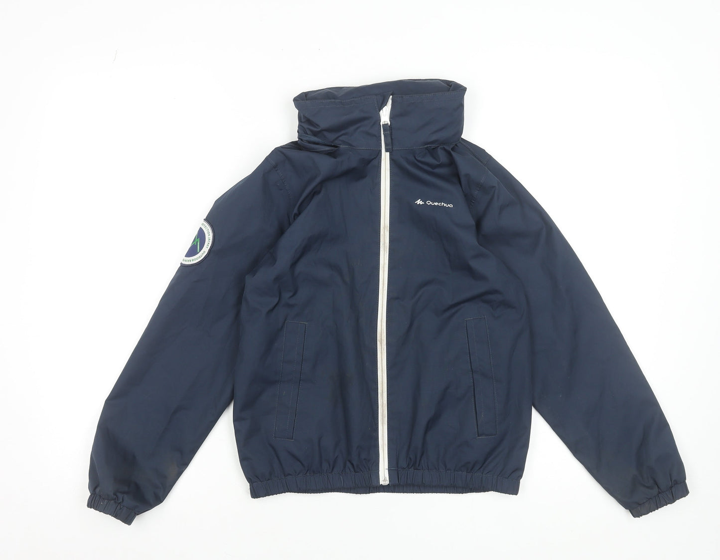 Quechua Boys Blue 10 Years Windbreaker Jacket Waterproof Outdoor