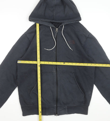 The North Face Mens Black Full Zip Hoodie Size M Outdoor Fleece