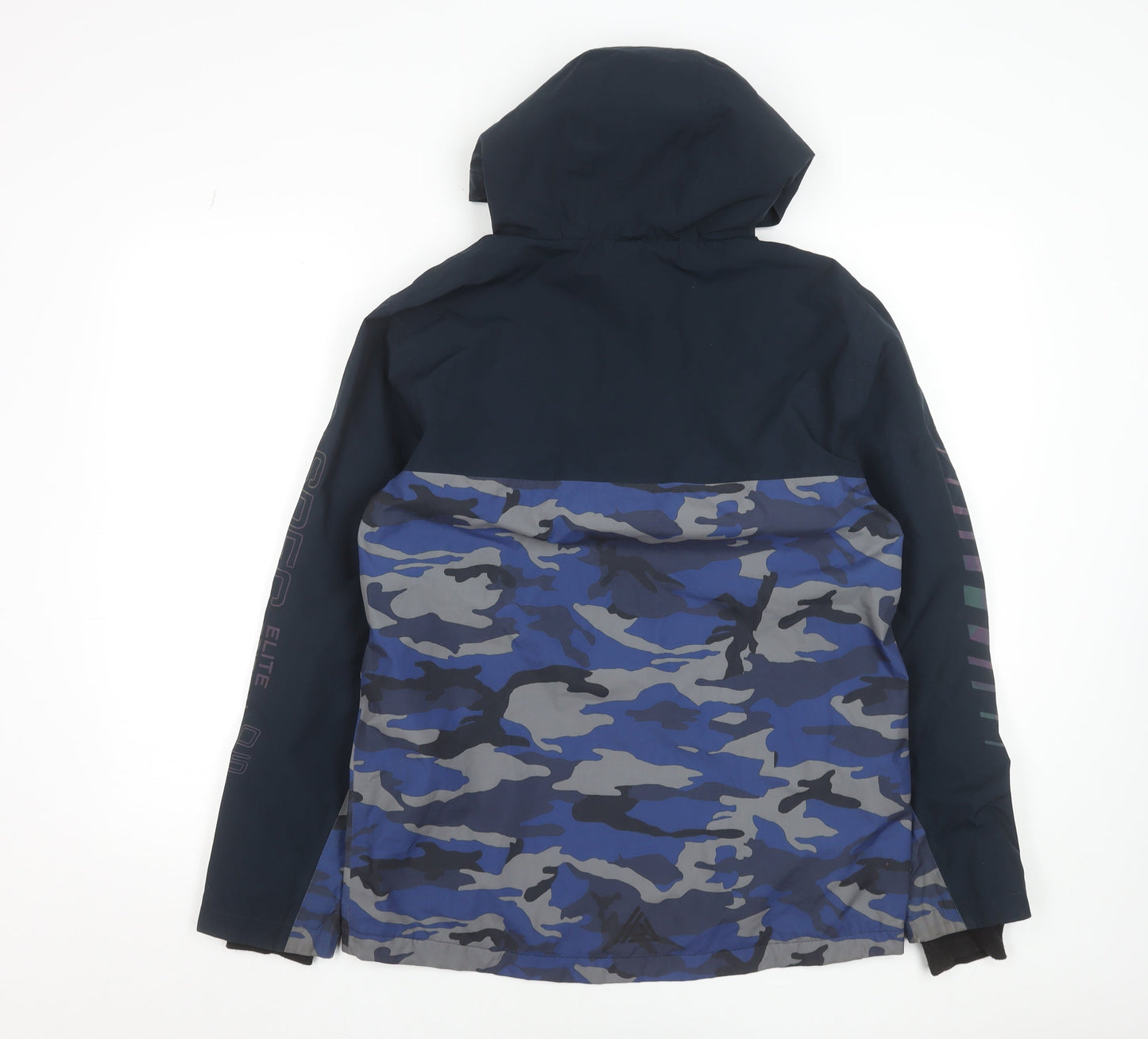 Next Boys Blue Camouflage Waterproof Hooded Puffer Jacket 14 Years