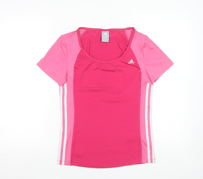 Adidas Women's Pink Short Sleeve Climalite Performance T-Shirt Size S