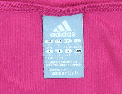 Adidas Women's Pink Short Sleeve Climalite Performance T-Shirt Size S