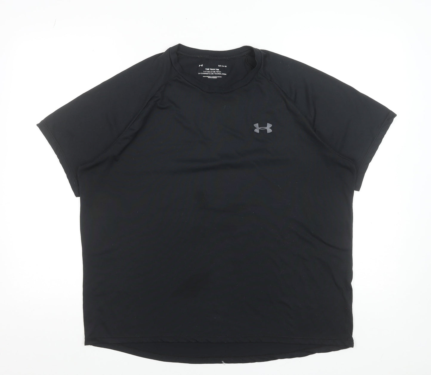 Under Armour Women's Black Large Tech Tee Short Sleeve Sports Top