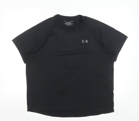 Under Armour Women's Black Large Tech Tee Short Sleeve Sports Top