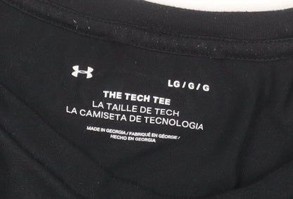 Under Armour Women's Black Large Tech Tee Short Sleeve Sports Top