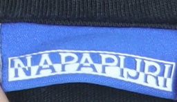 Napapijri Mens Black Long Sleeve Cotton T-Shirt Size M