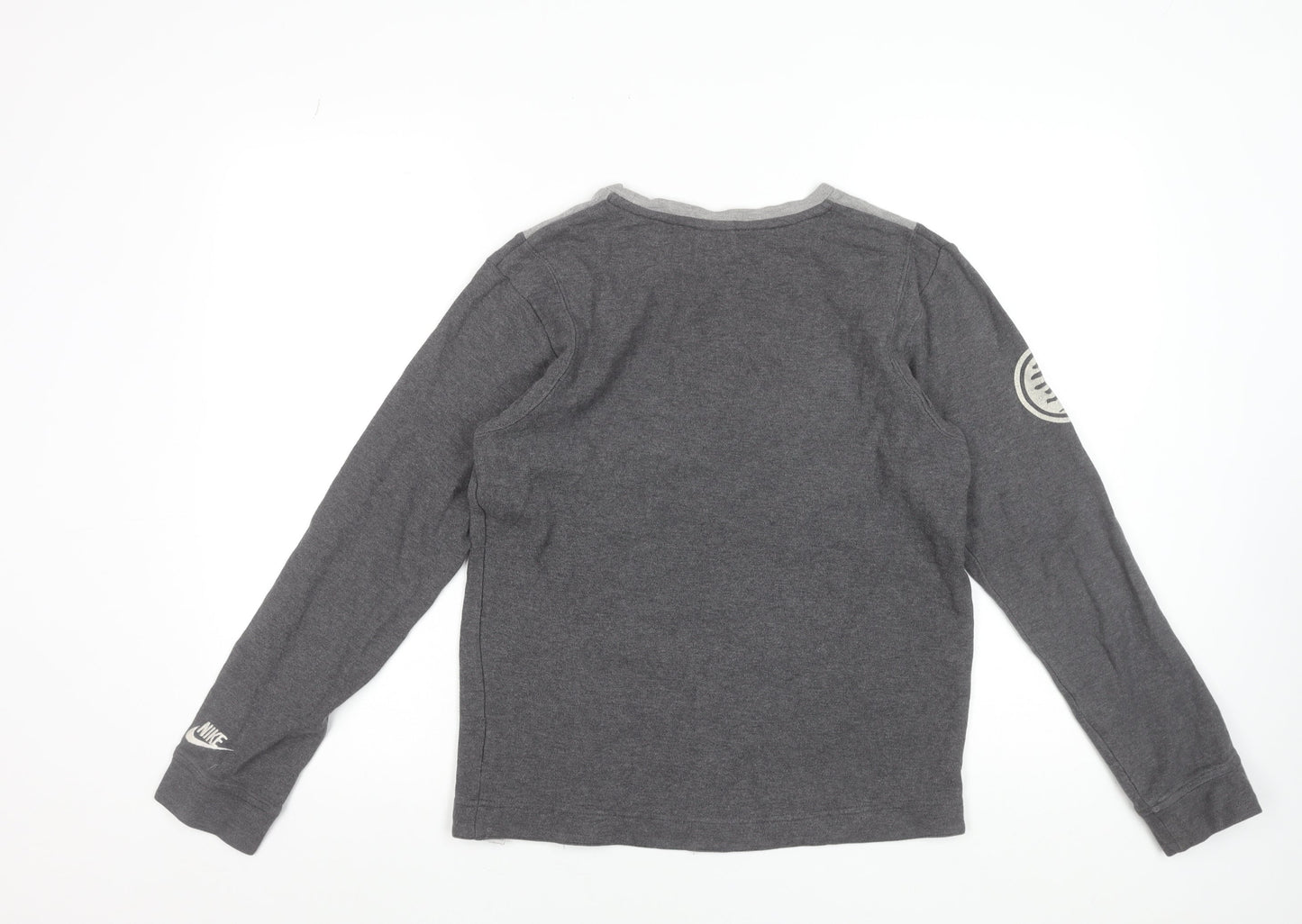 Mens UK Size S Nike Grey Pullover Sweatshirt