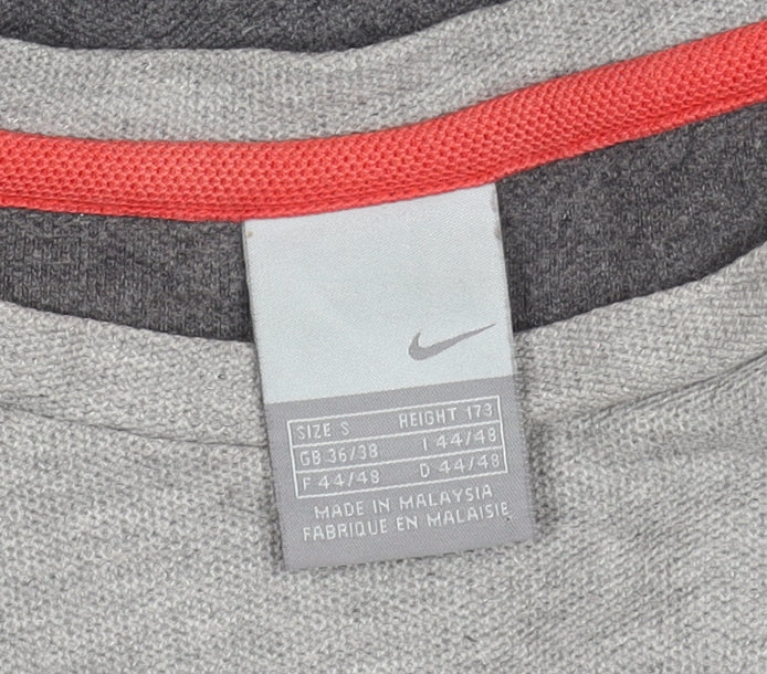 Mens UK Size S Nike Grey Pullover Sweatshirt