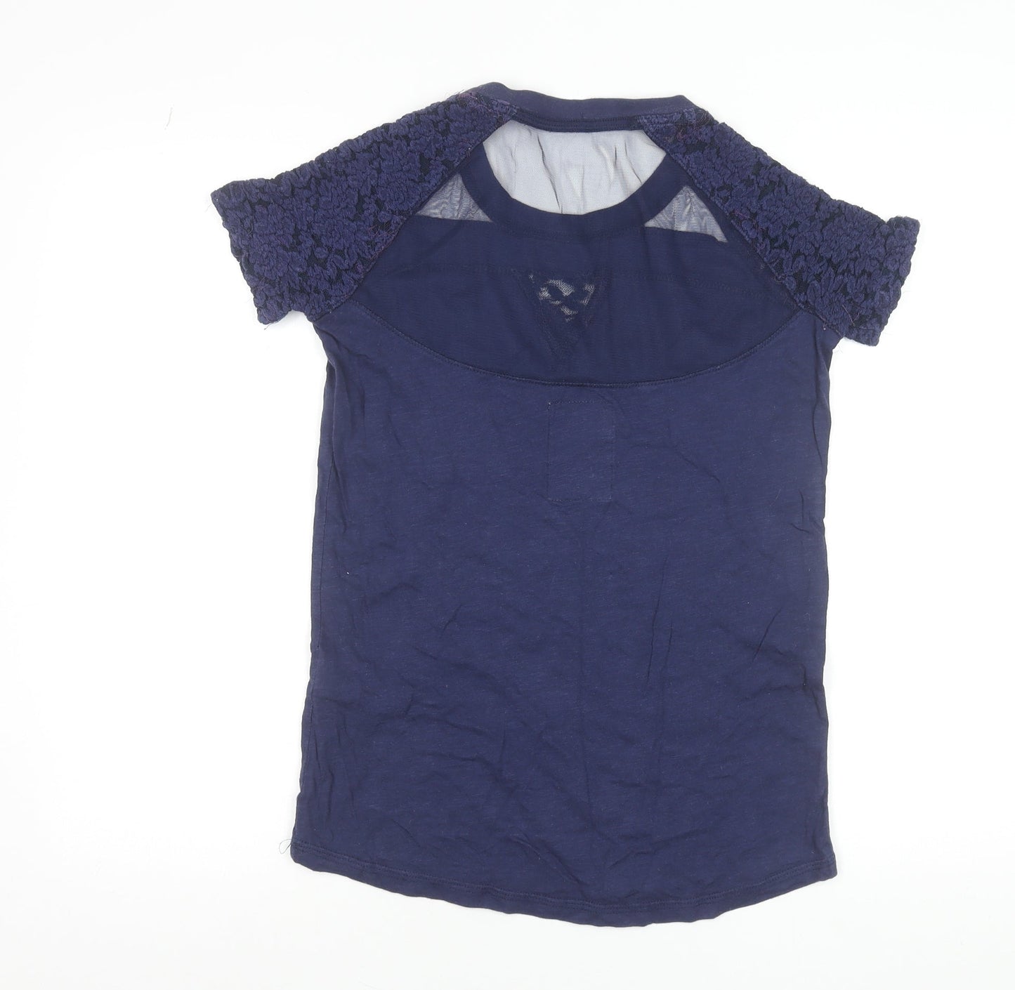 Womens UK Size S Superdry Blue Jersey T-Shirt