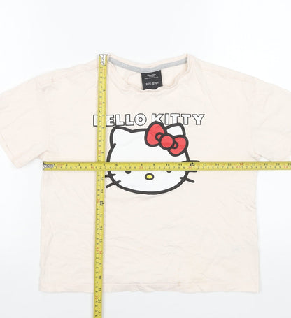 Sanrio Hello Kitty Girls Beige Graphic Cotton T-Shirt 12-13 Years