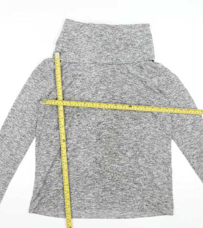 Womens UK Size 14 Dorothy Perkins Grey Basic T-Shirt