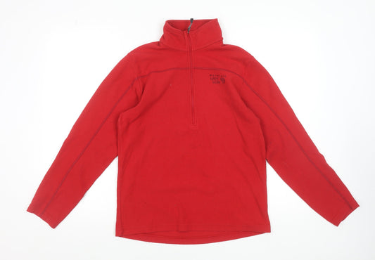 Mens UK Size S Mountain Hard Wear Red Pullover Sweatshirt