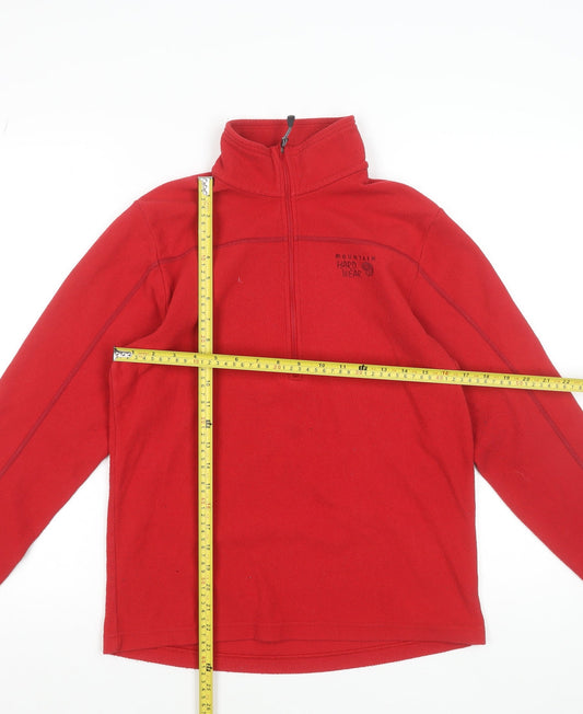 Mens UK Size S Mountain Hard Wear Red Pullover Sweatshirt