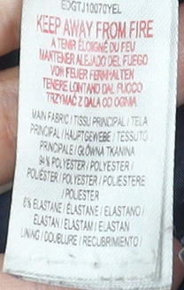 The Edge Boys Blue & Yellow Puffer Jacket 11-12 Years Winter Hooded Coat