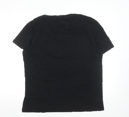 Lyle & Scott Men's Black XL Crew Neck Cotton T-Shirt